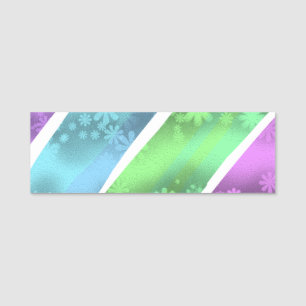 simple minimal solid colour custom personalised t name tag