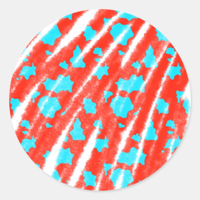 simple minimal solid colour custom personalised th classic round sticker (Front)