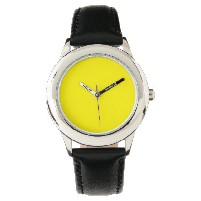 simple minimal solid colour custom     watch (Front)