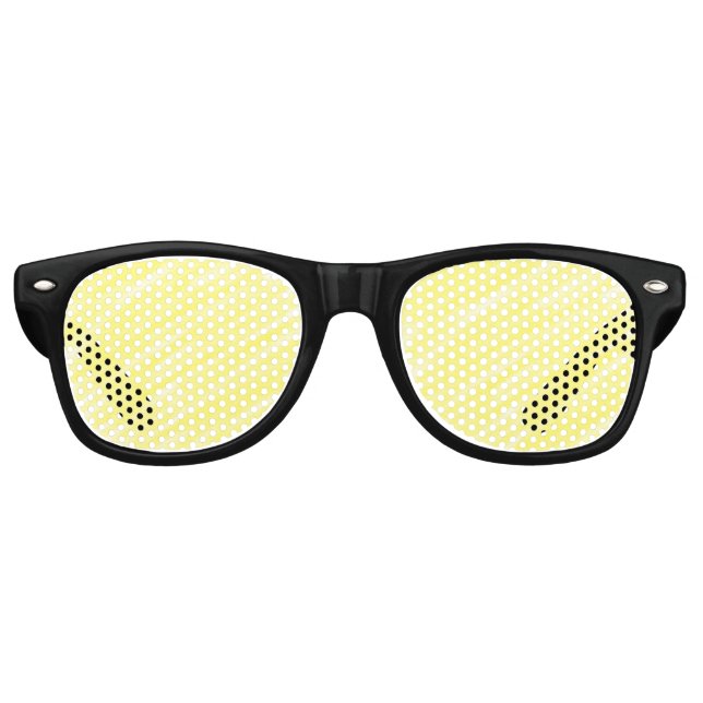 simple minimal solid colour custom yellow pastel a retro sunglasses (Front)