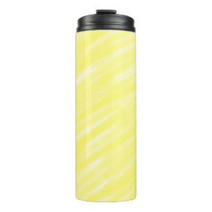 simple minimal solid colour custom yellow pastel a thermal tumbler