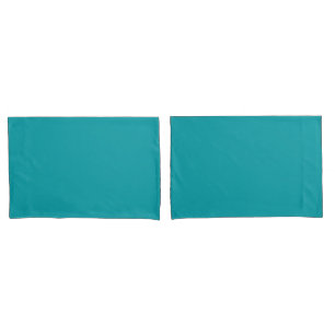 Simple Minimal Teal Turquoise Pillowcase