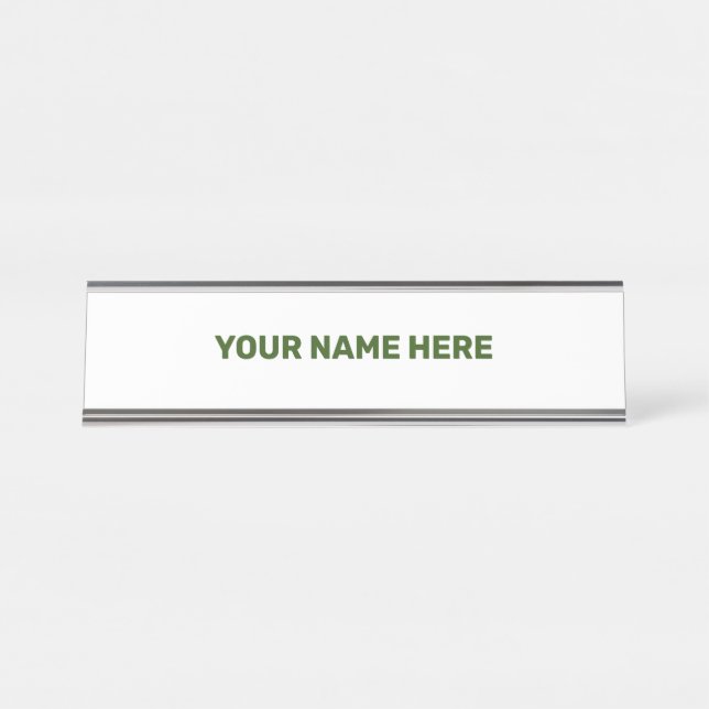 SIMPLE MINIMAL TEXT STYLE DOOR SIGN (Front)