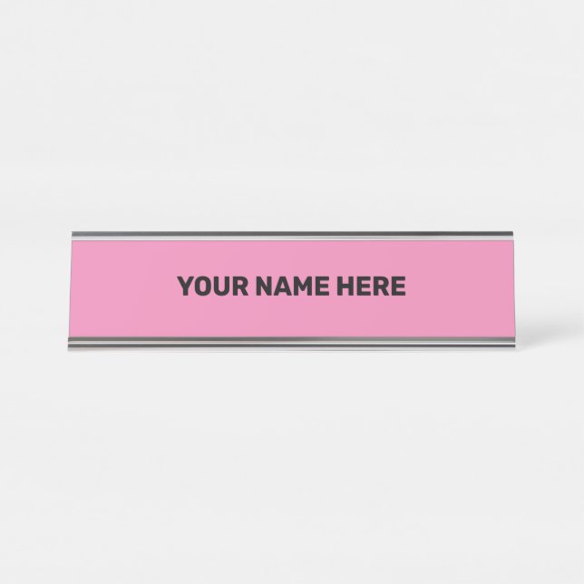 SIMPLE MINIMAL TEXT STYLE DOOR SIGN (Front)
