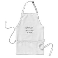 Simple minimal thank you couple name text date cus