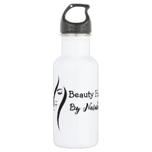 Simple Minimal White And Black Beauty Salon  532 Ml Water Bottle