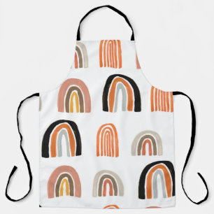 Simple minimalism seamless pattern with gouache pa apron
