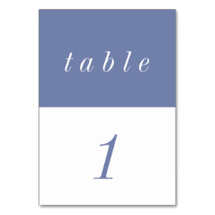 Simple Minimalist AIry Pastel Wedding Table Number