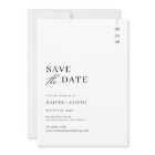 Simple Minimalist Black and White Script Wedding