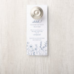 Simple Minimalist Blue Wildflower Do not disturb Door Hanger<br><div class="desc">Simple Minimalist Elegant Dusty Blue Periwinkle Modern Wedding door hanger with wildflowers. Please find more matching designs and variations from my store. And feel free to contact me for further customisation or matching items.</div>