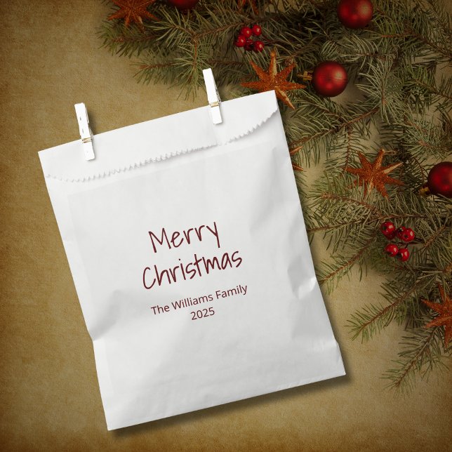 Simple Minimalist Boho Modern Christmas  Favour Bags (Creator Uploaded)