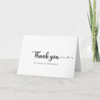 Simple Minimalist Bridesmaid Thank You Card