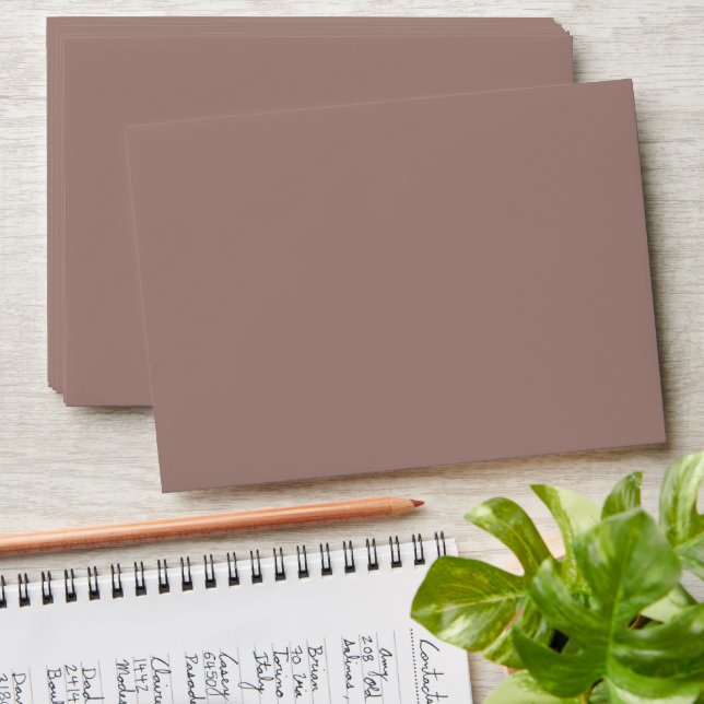 Simple Minimalist Brown Elegant  Envelope (Stacked)