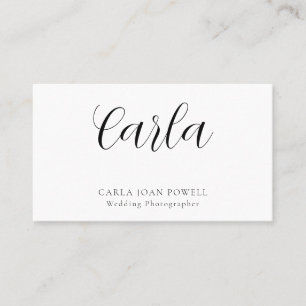 Simple Minimalist business card
