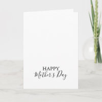 Simple Minimalist Calligraphy Mother's Day