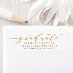 SIMPLE MINIMALIST CALLIGRAPHY RETURN ADDRESS LABEL