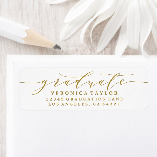 SIMPLE MINIMALIST CALLIGRAPHY RETURN ADDRESS LABEL (Insitu)