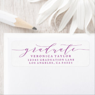 SIMPLE MINIMALIST CALLIGRAPHY RETURN ADDRESS LABEL