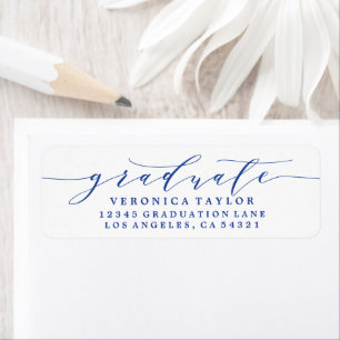 SIMPLE MINIMALIST CALLIGRAPHY RETURN ADDRESS LABEL
