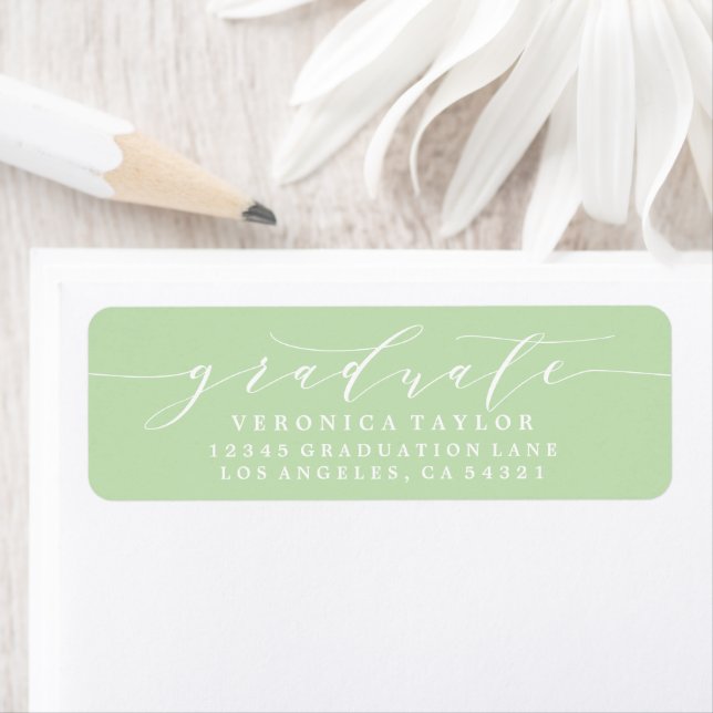 SIMPLE MINIMALIST CALLIGRAPHY RETURN ADDRESS LABEL (Insitu)