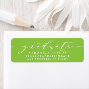 SIMPLE MINIMALIST CALLIGRAPHY RETURN ADDRESS LABEL