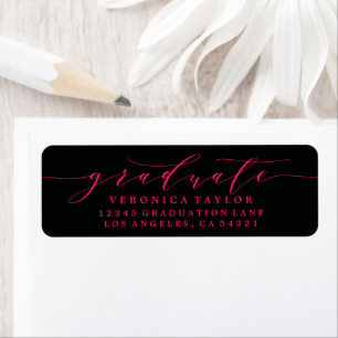 SIMPLE MINIMALIST CALLIGRAPHY RETURN ADDRESS LABEL