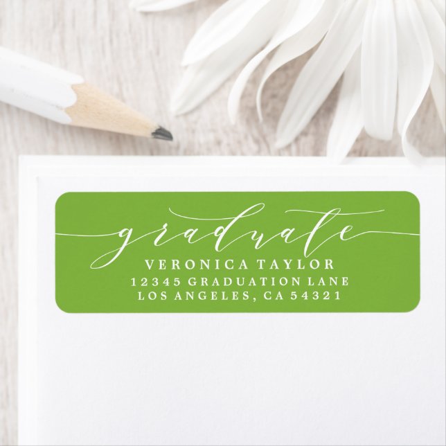 SIMPLE MINIMALIST CALLIGRAPHY RETURN ADDRESS LABEL (Insitu)