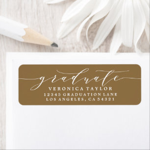 SIMPLE MINIMALIST CALLIGRAPHY RETURN ADDRESS LABEL