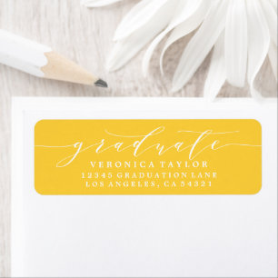 SIMPLE MINIMALIST CALLIGRAPHY RETURN ADDRESS LABEL