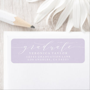 SIMPLE MINIMALIST CALLIGRAPHY RETURN ADDRESS LABEL