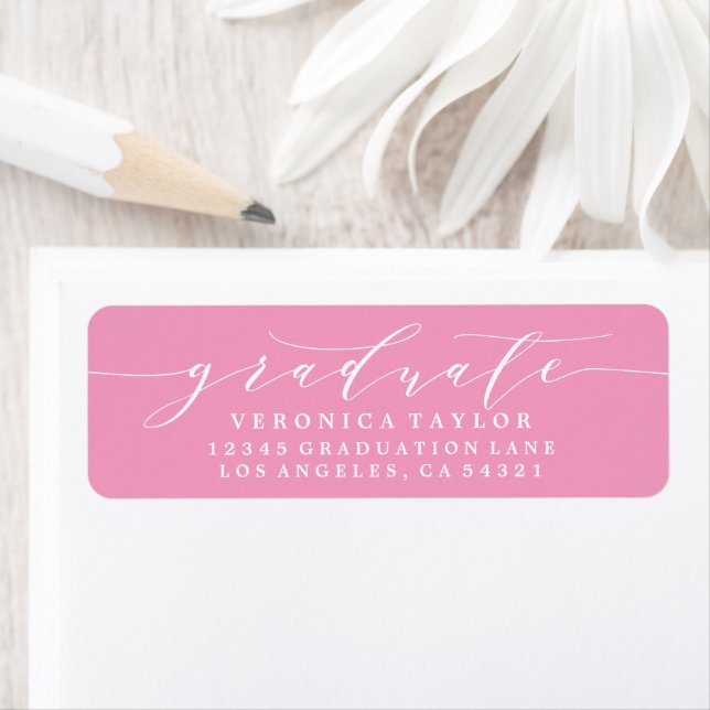 SIMPLE MINIMALIST CALLIGRAPHY RETURN ADDRESS LABEL (Insitu)