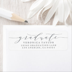 SIMPLE MINIMALIST CALLIGRAPHY RETURN ADDRESS LABEL
