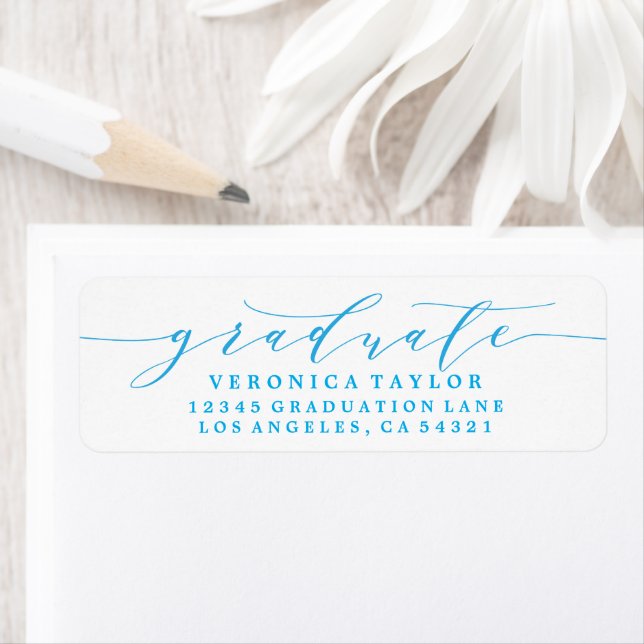 SIMPLE MINIMALIST CALLIGRAPHY RETURN ADDRESS LABEL (Insitu)