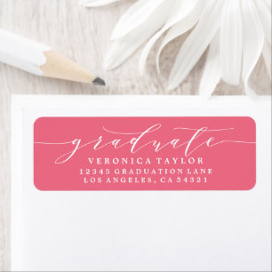 SIMPLE MINIMALIST CALLIGRAPHY RETURN ADDRESS LABEL