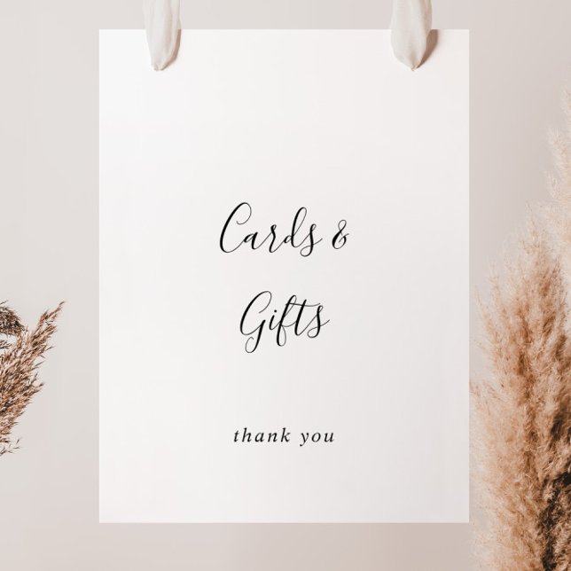 Simple Minimalist Cards and Gifts Sign (Creator Uploaded)