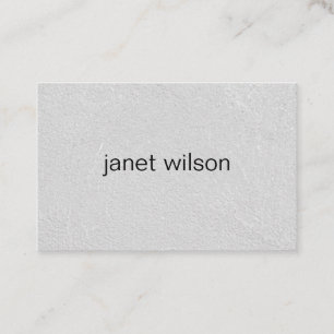 simple minimalist chic grey texture business card