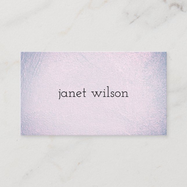 simple minimalist chic texture business card (Front)