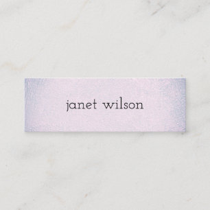 simple minimalist chic texture mini business card
