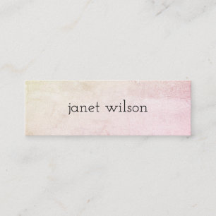 simple minimalist chic texture mini business card
