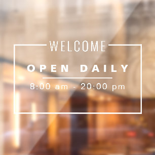 Simple minimalist clean open daily store