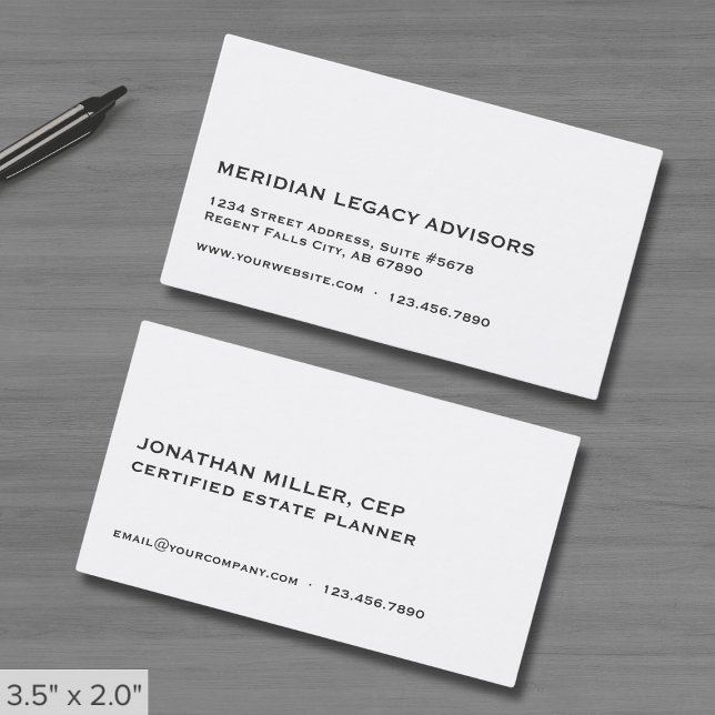 Simple Minimalist Company Business Card (Creator Uploaded)