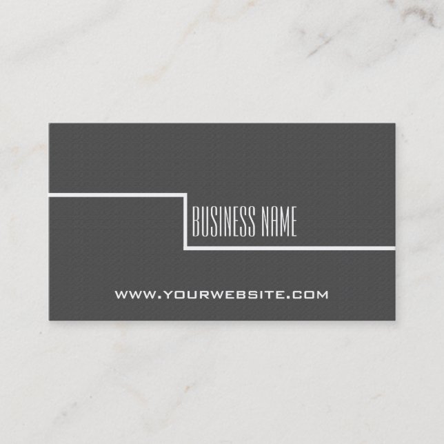 Simple Minimalist Consultant Business Card (Front)