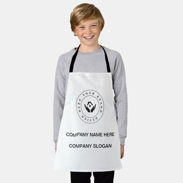 Simple Minimalist Custom Business Logo | Name Apron (Worn)