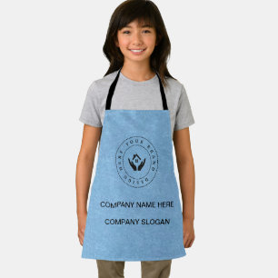 Simple Minimalist Custom Business Logo   Name Apron