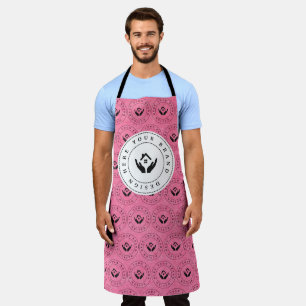 Simple Minimalist Custom Business Logo   Name Apron