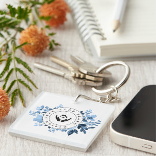 Simple Minimalist Custom Logo Acrylic Keychain