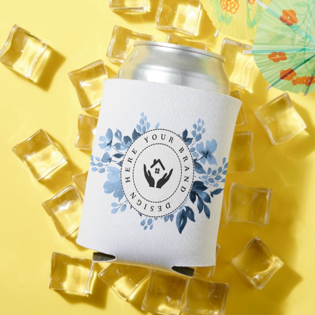 Simple Minimalist Custom Logo Can Cooler (In Situ Summer)