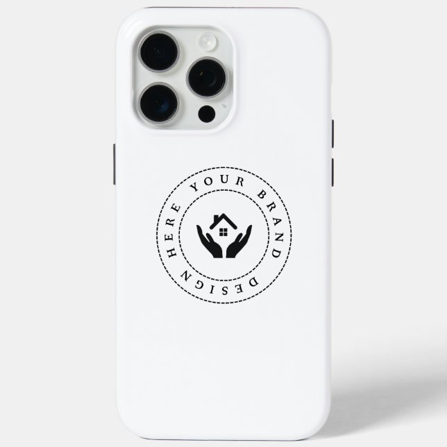 Simple Minimalist Custom Logo iPhone / iPad case (Back)