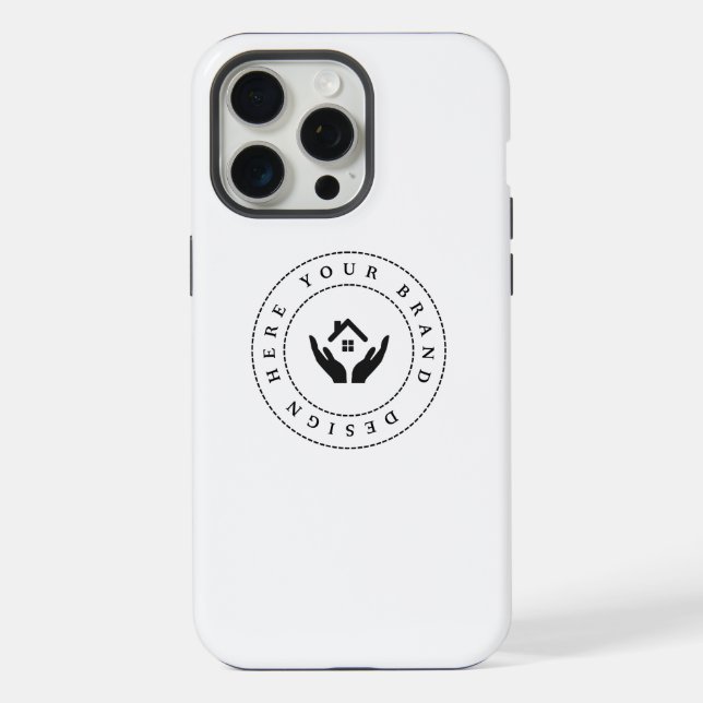 Simple Minimalist Custom Logo iPhone / iPad case (Back)