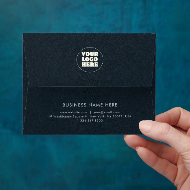 Simple Minimalist Custom Logo & Text   Envelope (Hand)